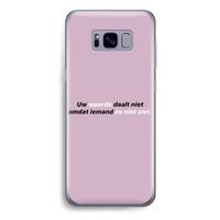 uw waarde daalt niet: Samsung Galaxy S8 Plus Transparant Hoesje