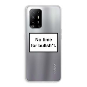 No time: Oppo A95 5G Transparant Hoesje