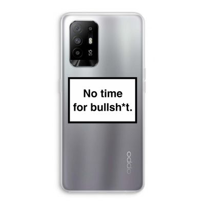 No time: Oppo A95 5G Transparant Hoesje