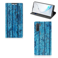 Samsung Galaxy Note 10 Book Wallet Case Wood Blue