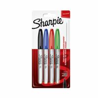 Viltstift sharpie f 4st assorti
