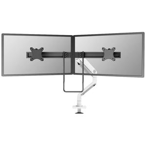 Neomounts DS75S-950WH2 Monitor-tafelbeugel 2-voudig 43,2 cm (17) - 68,6 cm (27) Wit Kantelbaar, Roteerbaar, Zwenkbaar, In hoogte verstelbaar