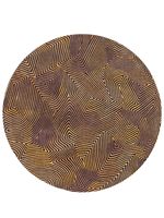 Louis de Poortere - Coral Meditation 9227 Black Gold Rond - 240 rond Vloerkleed