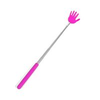 Stevige handjes uitschuifbare ruggenkrabber 65 cm roze