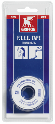 Griffon PTFE Tape Water | Blister | 12 m x 12 mm x 0,076 mm - 6304785