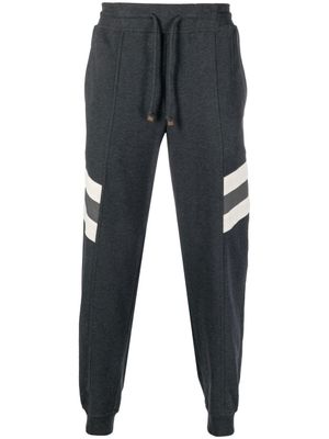 Brunello Cucinelli pantalon de jogging à lien de resserrage - Noir