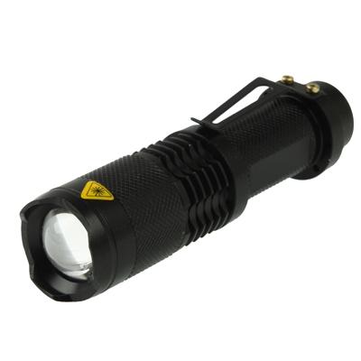 SK98 LED Focus Flashlight 3 Mode Cree XM-L T6 LED Luminous Flux: 1000lm Length: 11.5cm(White Light)