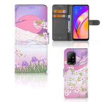 OPPO Reno5 Z | A94 5G | Telefoonhoesje | Met pasjeshouder | Bird Flying OPPO Reno5 Z | A94 5G | Telefoonhoesje | Met pasjeshouder | Bird Flying