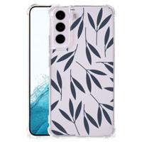 Samsung Galaxy S22 Case Leaves Blue