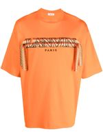 Lanvin t-shirt en coton à broderies - Orange
