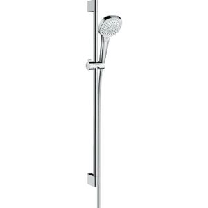 Hansgrohe Croma Select E Multi glijstangset met Croma Select E Multi handdouche 90cm met Isiflex`B doucheslang 160cm wit/chroom 26590400