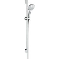 Hansgrohe Croma Select E Multi glijstangset met Croma Select E Multi handdouche 90cm met Isiflex`B doucheslang 160cm wit/chroom 26590400 - thumbnail