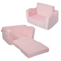 VEVOR kinderbank kinderbank kinderfauteuil opvouwbaar roze 104x58x32cm kindermeubel