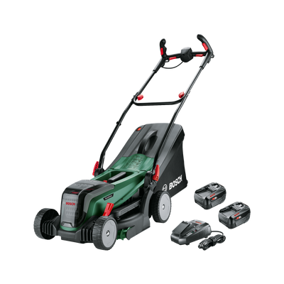 Bosch Groen Accumaaier UniversalRotak | 2x18V-37-550 | 2 x 18 V Li-Ion 4,0 Ah accu&apos;s + AL 1830 CV lader - 06008B9E00