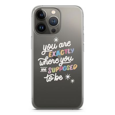 Right Place: iPhone 13 Pro Transparant Hoesje