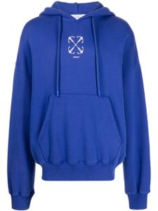 Off-White hoodie en coton à perles - Bleu