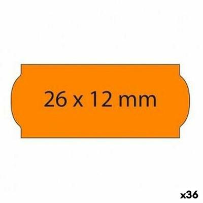 Etikettenrol Oranje 26 x 12 mm (36 Stuks)