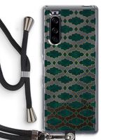 Moroccan tiles: Sony Xperia 5 Transparant Hoesje met koord