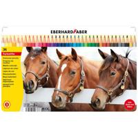 36 Kleurpotloden Eberhard Faber in bliketui