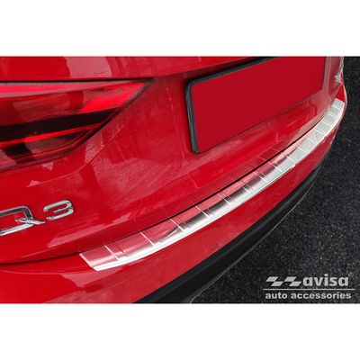 RVS Bumper beschermer passend voor Audi Q3 II Sportback 2019- incl. RS 'Ribs' AV235430