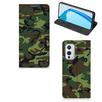 OnePlus 9 Hoesje met Magneet Army Dark - thumbnail