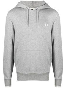 Fred Perry hoodie à logo brodé - Gris