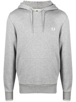 Fred Perry hoodie à logo brodé - Gris