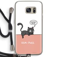 GSM poes: Samsung Galaxy S7 Transparant Hoesje met koord
