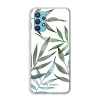 Tropical watercolor leaves: Samsung Galaxy A32 4G Transparant Hoesje