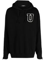 Undercover hoodie en coton à patch logo - Noir