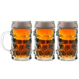 Duitse bierpullen 0,5 liter 3 stuks