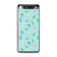 Small white flowers: Samsung Galaxy A80 Transparant Hoesje