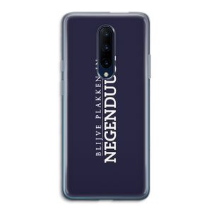 Blijve plakken in Negenduust: OnePlus 7 Pro Transparant Hoesje