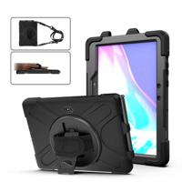 Samsung Galaxy Tab Active Pro Heavy Duty 360 Case met Draagriem - Zwart - thumbnail