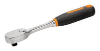 Bahco Omschakelbare ratel 3/8" met peervormige kop | met 80 tanden en actiehoek van 45° | 205 mm - retailverpakking - SB7750