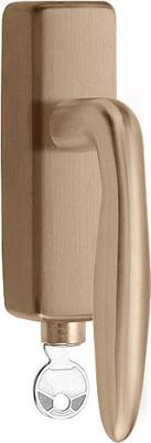 Formani Basics LB18H-DKLOCK-O draaikiepgarnituur afsluitbaar - PVD licht brons