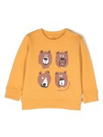 Stella McCartney Kids sweat en coton à imprimé ourson - Jaune - thumbnail