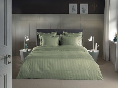 Heckett & Lane Heckett & Lane Banda Dekbedovertrek 240x200x220 Laurel Green