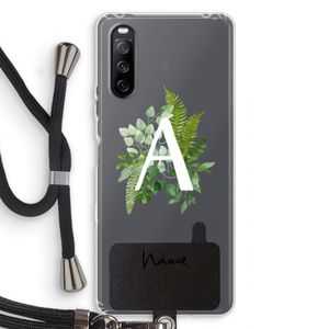 Green Brush: Sony Sony Xperia 10 III Transparant Hoesje met koord