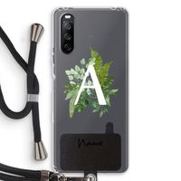 Green Brush: Sony Sony Xperia 10 III Transparant Hoesje met koord