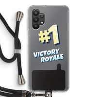 Victory Royale: Samsung Galaxy A32 5G Transparant Hoesje met koord