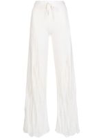 Dion Lee pantalon en cachemire à taille haute - Blanc