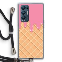 Ice cream: Oppo Find X3 Neo Transparant Hoesje met koord