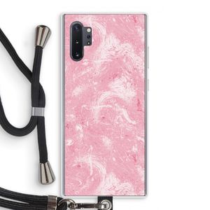 Abstract Painting Pink: Samsung Galaxy Note 10 Plus Transparant Hoesje met koord