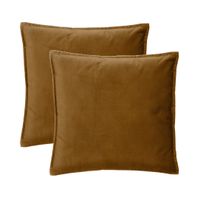 Bank/sierkussens Sophia - 2x stuks - 45 x 45 cm - polyester met rits