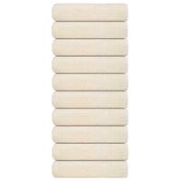VidaXL Handdoeken 10 st 50x100 cm 360 g/m² 100% katoen crèmekleurig VidaXL Handdoeken 10 st 50x100 cm 360 g/m² 100% katoen crèmekleurig