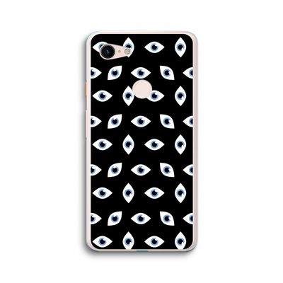 Eyes pattern: Google Pixel 3 XL Transparant Hoesje