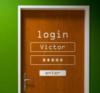 Deursticker naam login gepersonaliseerd