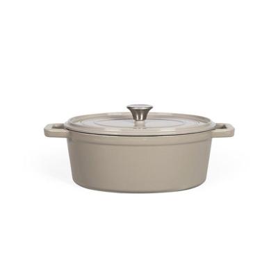 Ovale gietijzeren braadpan - Livoo - MEP129G - Grijs