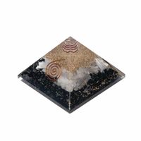 Orgonite Piramide Zwarte Toermalijn/ Seleniet (70 mm) - thumbnail